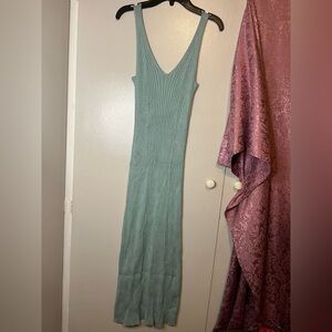 Merokeety - Elegant Teal Sleeveless Dress